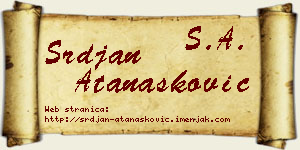 Srđan Atanasković vizit kartica